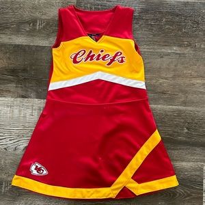 Chiefs Kids Cheerleader Dress - Red and Yellow
